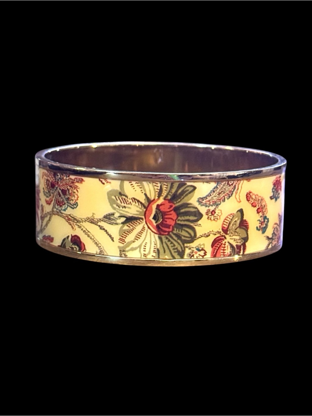C. Wonder floral enamel bangle bracelet